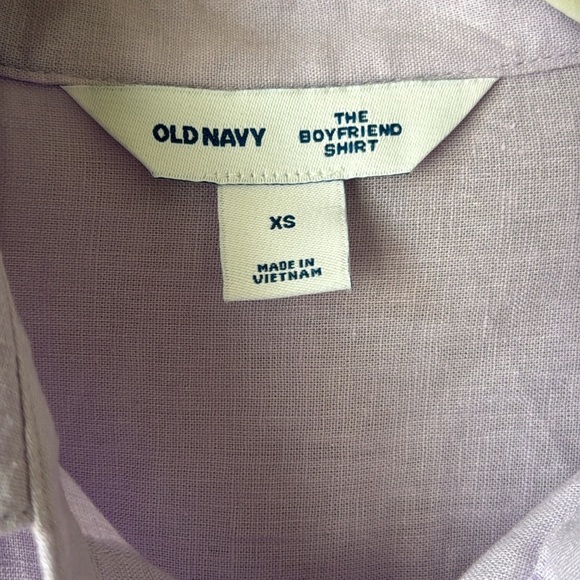 NWT Old Navy Linen Blend Button Down Shirt Size XS - Picture 4 of 7